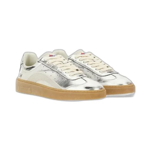 Dsquared2 Round-Toe Lace-Up Sneakers