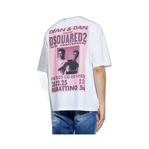 Dsquared2 Graphic Printed Crewneck T-Shirt