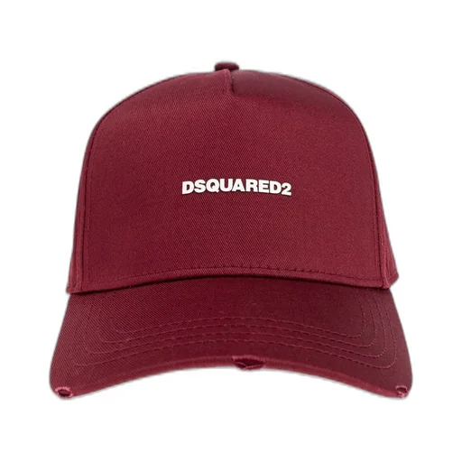 Dsquared2 Logo Embroidered Distressed Baseball Cap