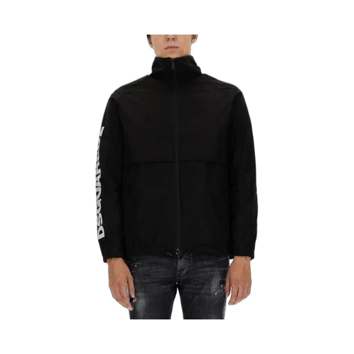 Dsquared2 Logo Print Zipped Jacket