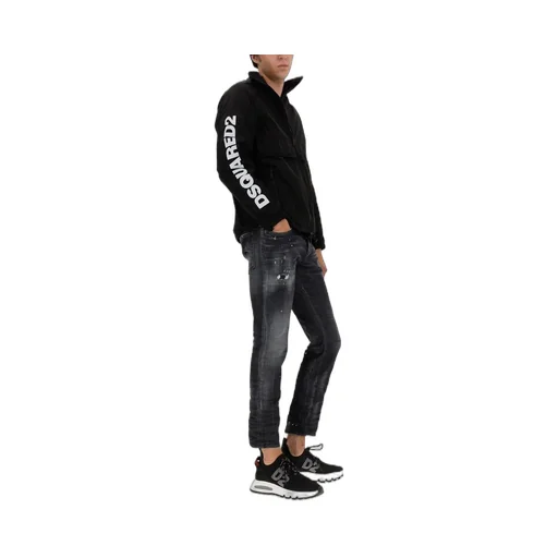 Dsquared2 Logo Print Zipped Jacket
