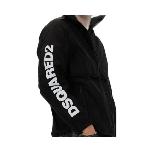 Dsquared2 Logo Print Zipped Jacket