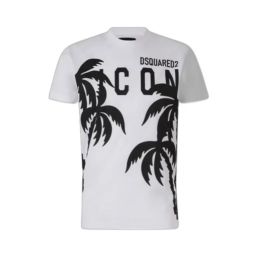 Dsquared2 Palm Tree Printed Short-Sleeved T-Shirt