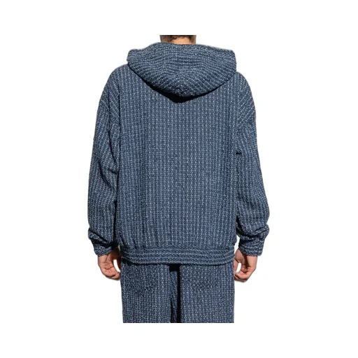 Dsquared2 Logo Patch Drawstring Knit Hoodie