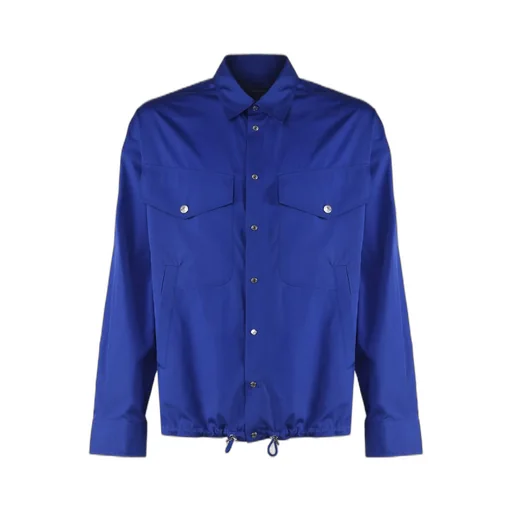 Dsquared2 Logo-Printed Buttoned Drawstring Shirt