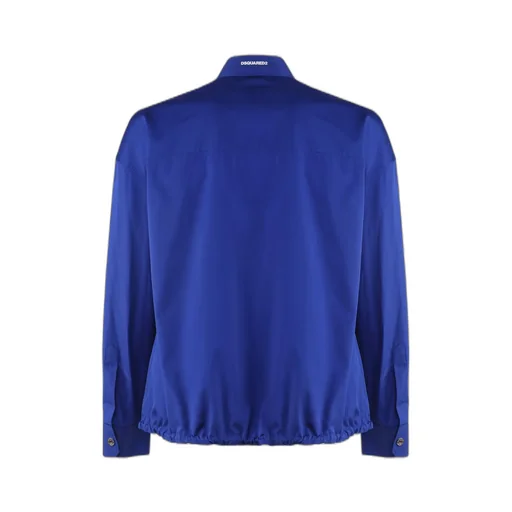Dsquared2 Logo-Printed Buttoned Drawstring Shirt
