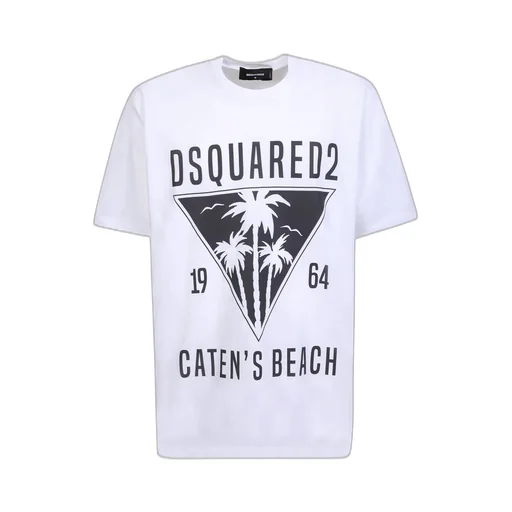 Dsquared2 Graphic Printed Crewneck T-Shirt