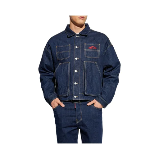Dsquared2 Icon Logo Embroidered Denim Jacket