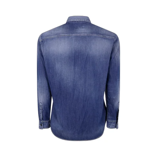 Dsquared2 Light Wash Relax Dan Worker Pocket Shirt