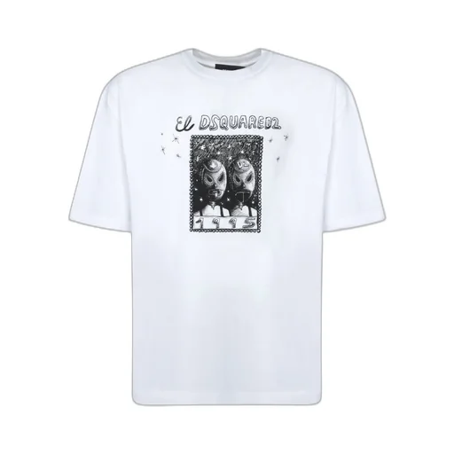Dsquared2 Wash Loose Fit Cartoon T-Shirt