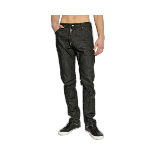 Dsquared2 Zip-Detailed Tapered Jeans