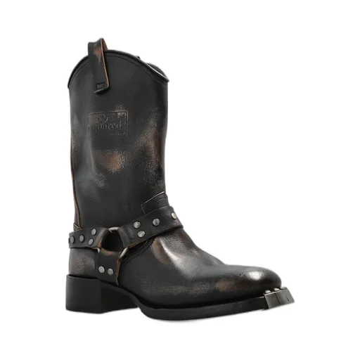 Dsquared2 Harley Distressed Biker Boots