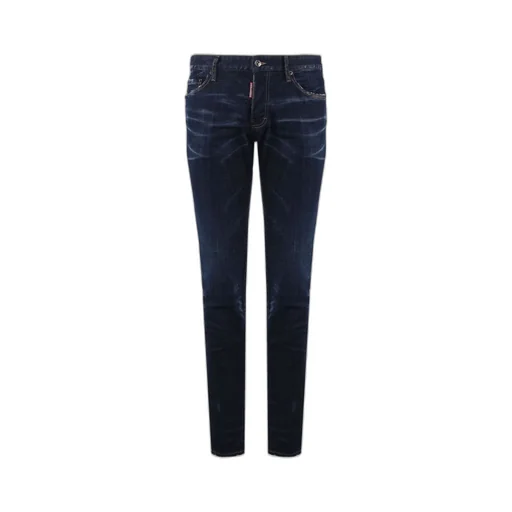 Dsquared2 Logo-Patch Slim-Cut Distressed Jeans