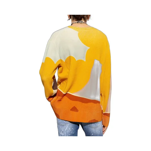 Dsquared2 Llama Country Crewneck Knitted Jumper