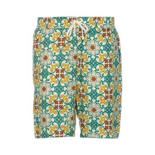 DrÔLe De Monsieur Floral Printed Drawstring Shorts
