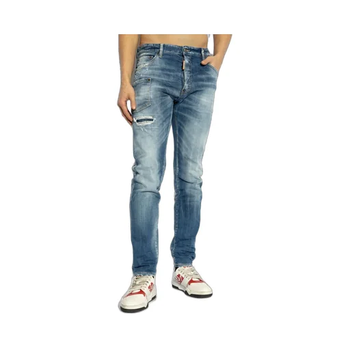 Dsquared2 Distressed Straight-Leg Jeans