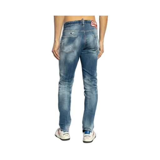 Dsquared2 Distressed Straight-Leg Jeans