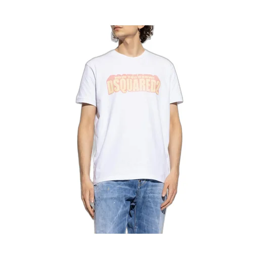 Dsquared2 Dyed Very Very Dan Fit Slogan T-Shirt