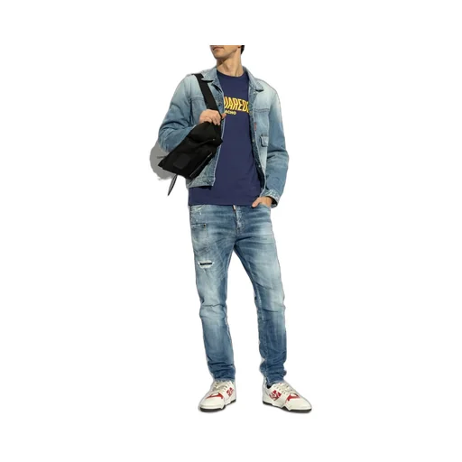 Dsquared2 Distressed Straight-Leg Jeans