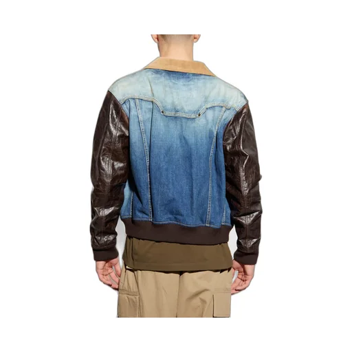 Dsquared2 Medium Rusty Nail Wash L.A. College Distressed Jacket