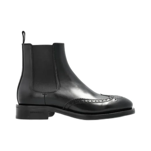 Dsquared2 Side Elastic Round Toe Boots