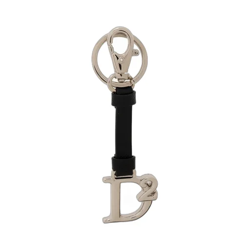 Dsquared2 Logo-Charm Hook-Clip Keyring