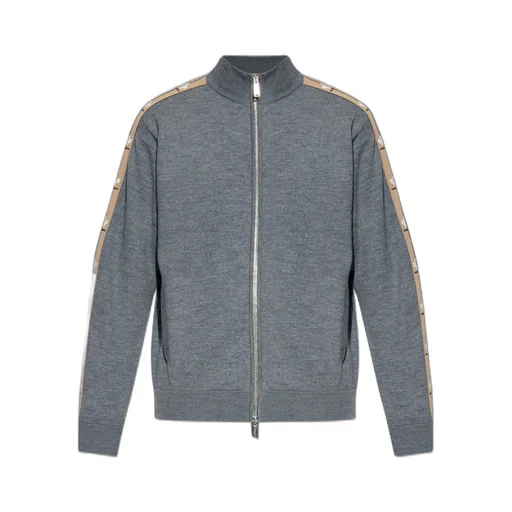 Dsquared2 High-Neck Zipped Knitted Cardigan