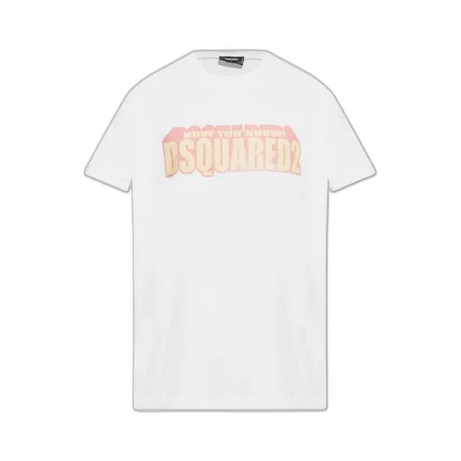 Dsquared2 Dyed Very Very Dan Fit Slogan T-Shirt