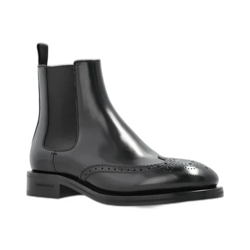 Dsquared2 Side Elastic Round Toe Boots