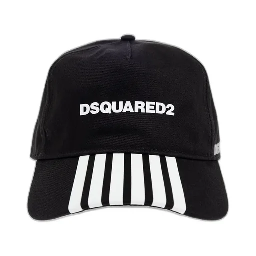 Dsquared2 Logo Printed Striped Cap