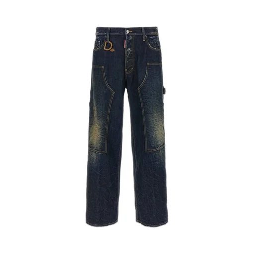 Dsquared2 D-Ring Distressed Loose-Fit Jeans