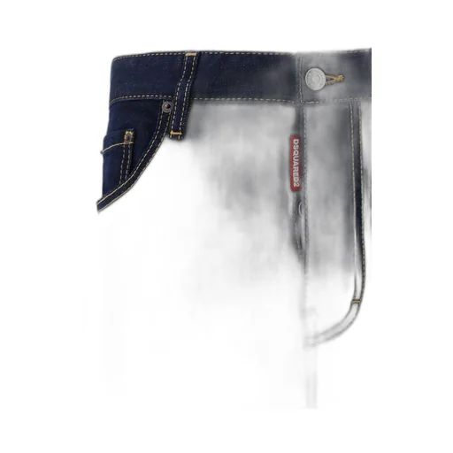 Dsquared2 Logo Patch Straight Leg Jeans