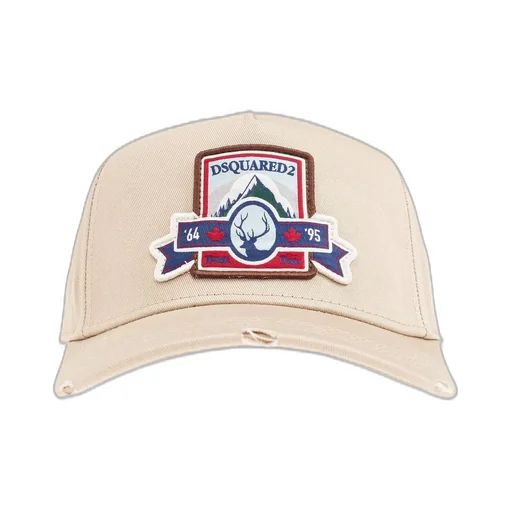 Dsquared2 Logo Patch Distressed Baseball Cap