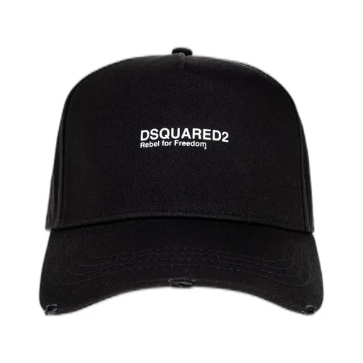 Dsquared2 Logo-Printed Distressed Baseball Cap