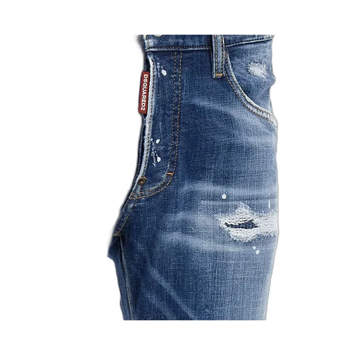 Dsquared2 Paint Splatter Effect Distressed Jeans