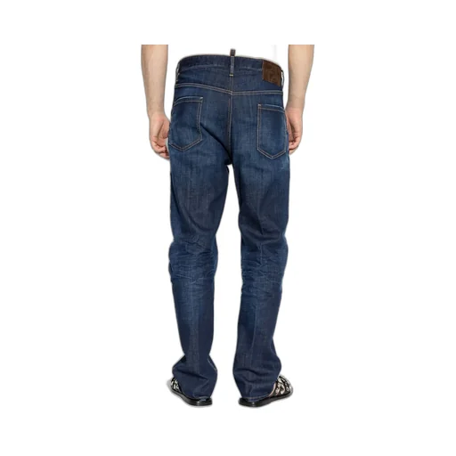 Dsquared2 Distressed Straight-Leg Jeans