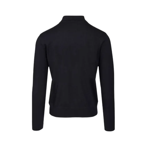 Dries Van Noten Long-Sleeved Knitted Polo Shirt