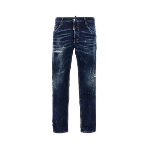 Dsquared2 Dark Easy Wash Skater Distressed Jeans