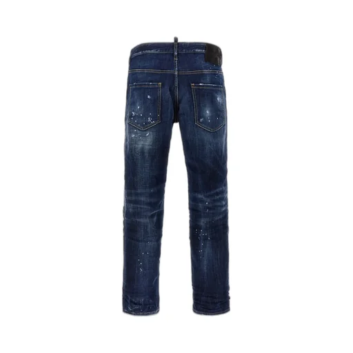Dsquared2 Dark Easy Wash Skater Distressed Jeans
