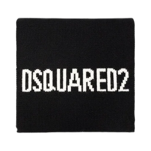 Dsquared2 Logo-Intarsia Scarf