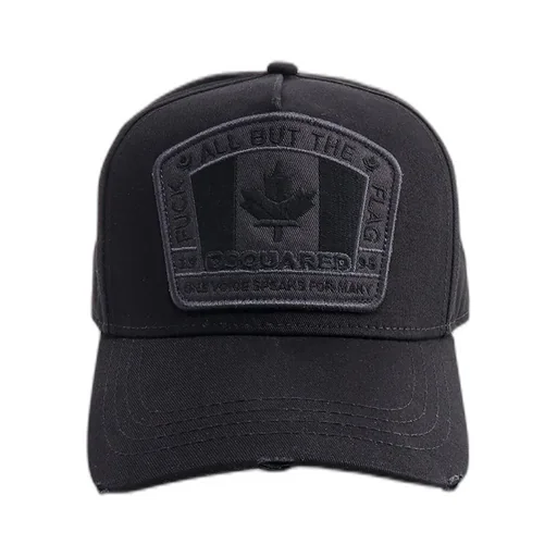 Dsquared2 Flag Patch Distressed Baseball Cap