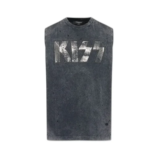 Dsquared2 X Kiss Crewneck Studded Tank Top