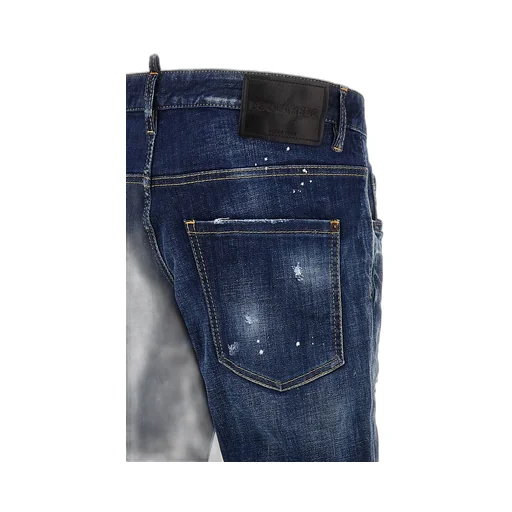 Dsquared2 Dark Easy Wash Skater Distressed Jeans