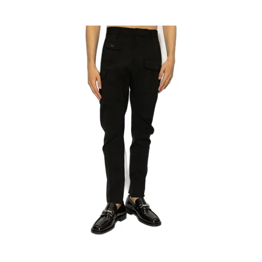 Dsquared2 Mid-Rise Tapered Cargo Trousers