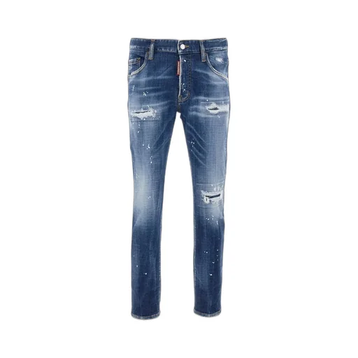 Dsquared2 Paint Splatter Effect Distressed Jeans