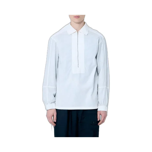 Dries Van Noten Long-Sleeved Half-Zip Shirt