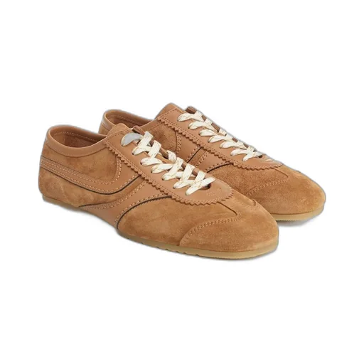 Dries Van Noten Round Toe Lace-Up Sneakers