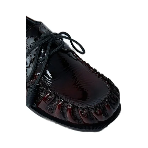 Dries Van Noten Round Toe Lace-Up Shoes