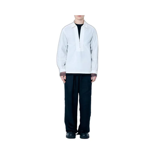 Dries Van Noten Long-Sleeved Half-Zip Shirt