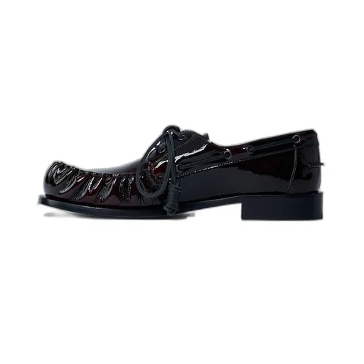Dries Van Noten Round Toe Lace-Up Shoes